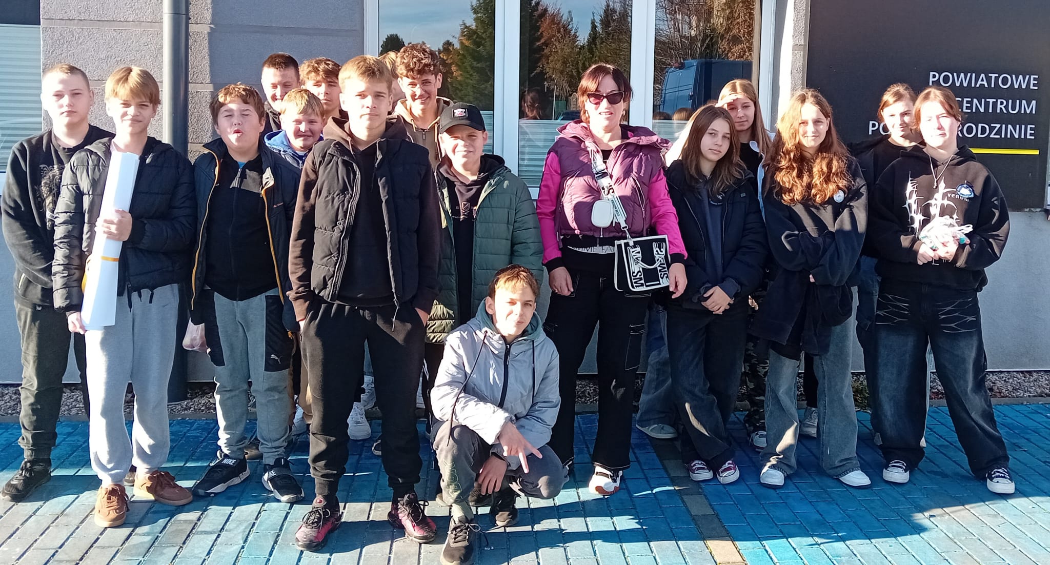 Spotkanie klasy 7D z uczniami SOSW